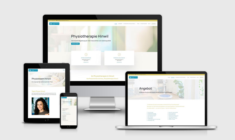 Physiotherapie Hinwil - Webdesign Cornelia Frei